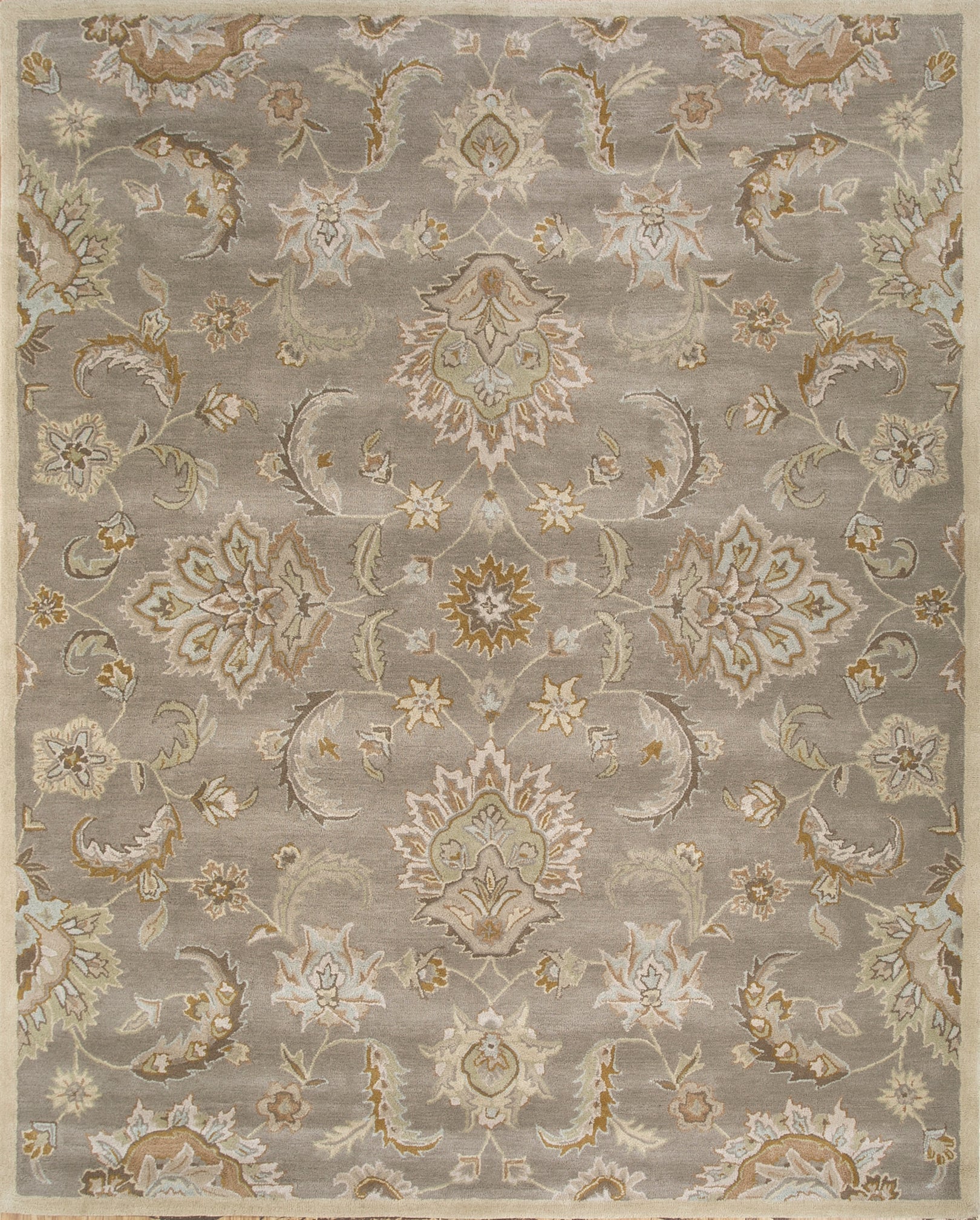 Carpet For Living room 2'6X4 Feet Beige And Brown Wool Rectangle Oriental And Traditional Rug