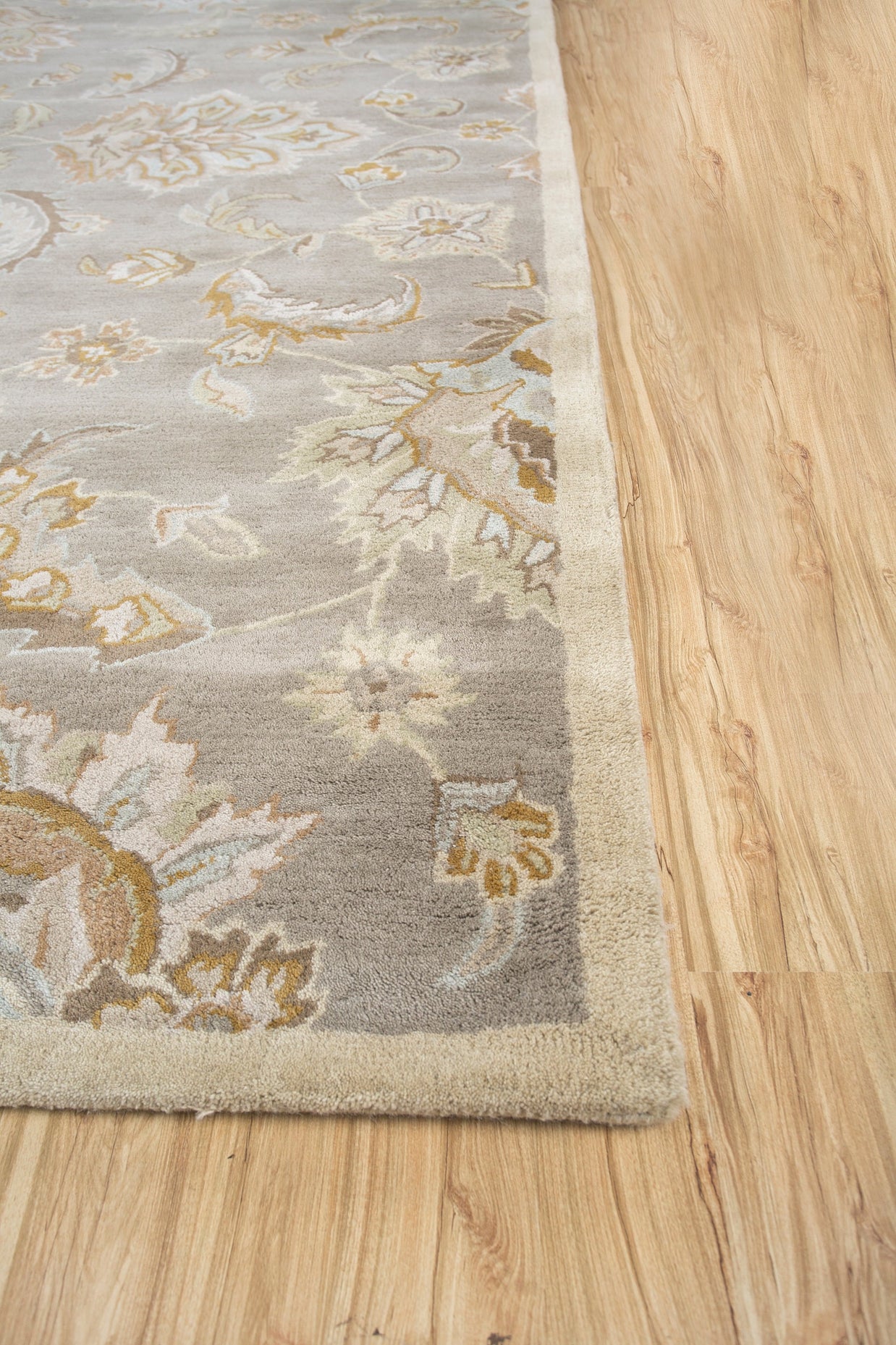 Carpet For Living room 2'6X4 Feet Beige And Brown Wool Rectangle Oriental And Traditional Rug