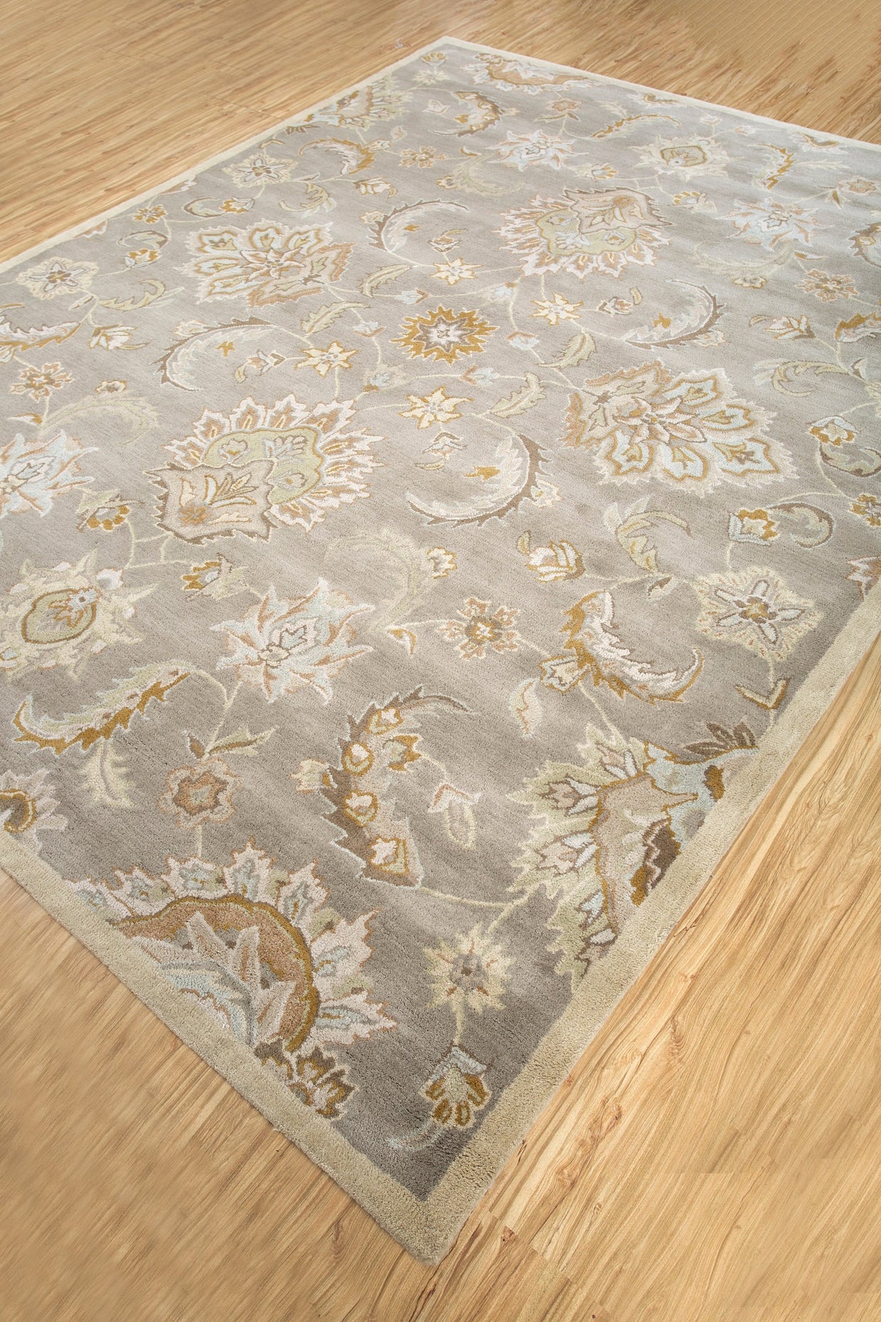 Carpet For Living room 2'6X4 Feet Beige And Brown Wool Rectangle Oriental And Traditional Rug