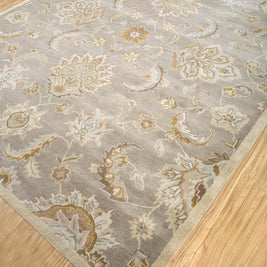 Carpet For Living room 2'6X4 Feet Beige And Brown Wool Rectangle Oriental And Traditional Rug