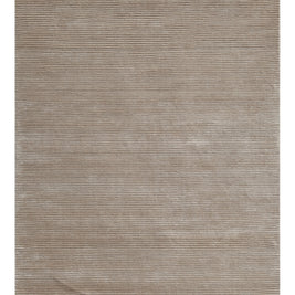 Carpet For Living room 3'6x5'6 Feet Beige and Brown Wool and Viscose Rectangle Solid Rug
