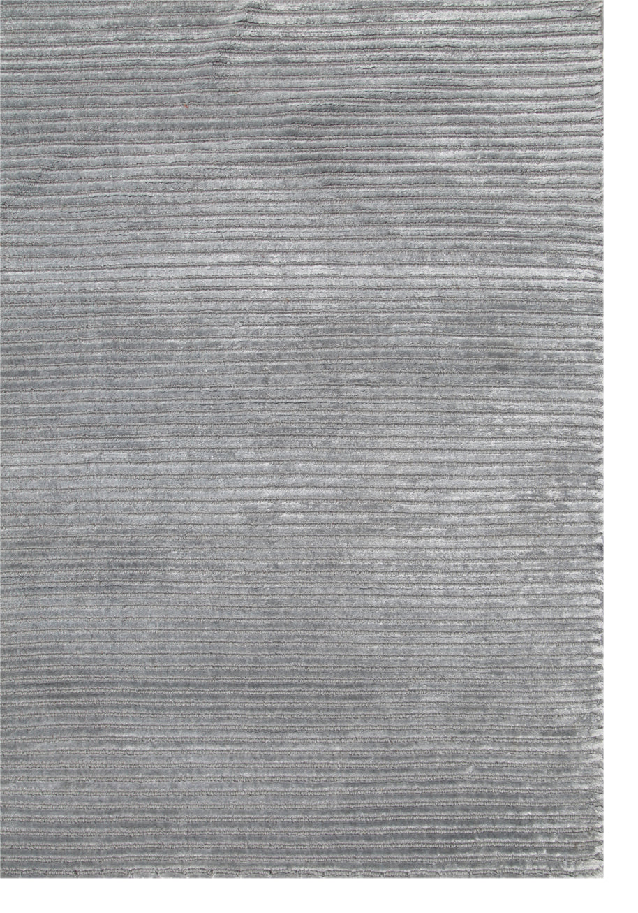 Carpet For Living room 3'6X5'6 Feet Blue Wool & Viscose Rectangle Solid Rug - I MEAN DESIGN