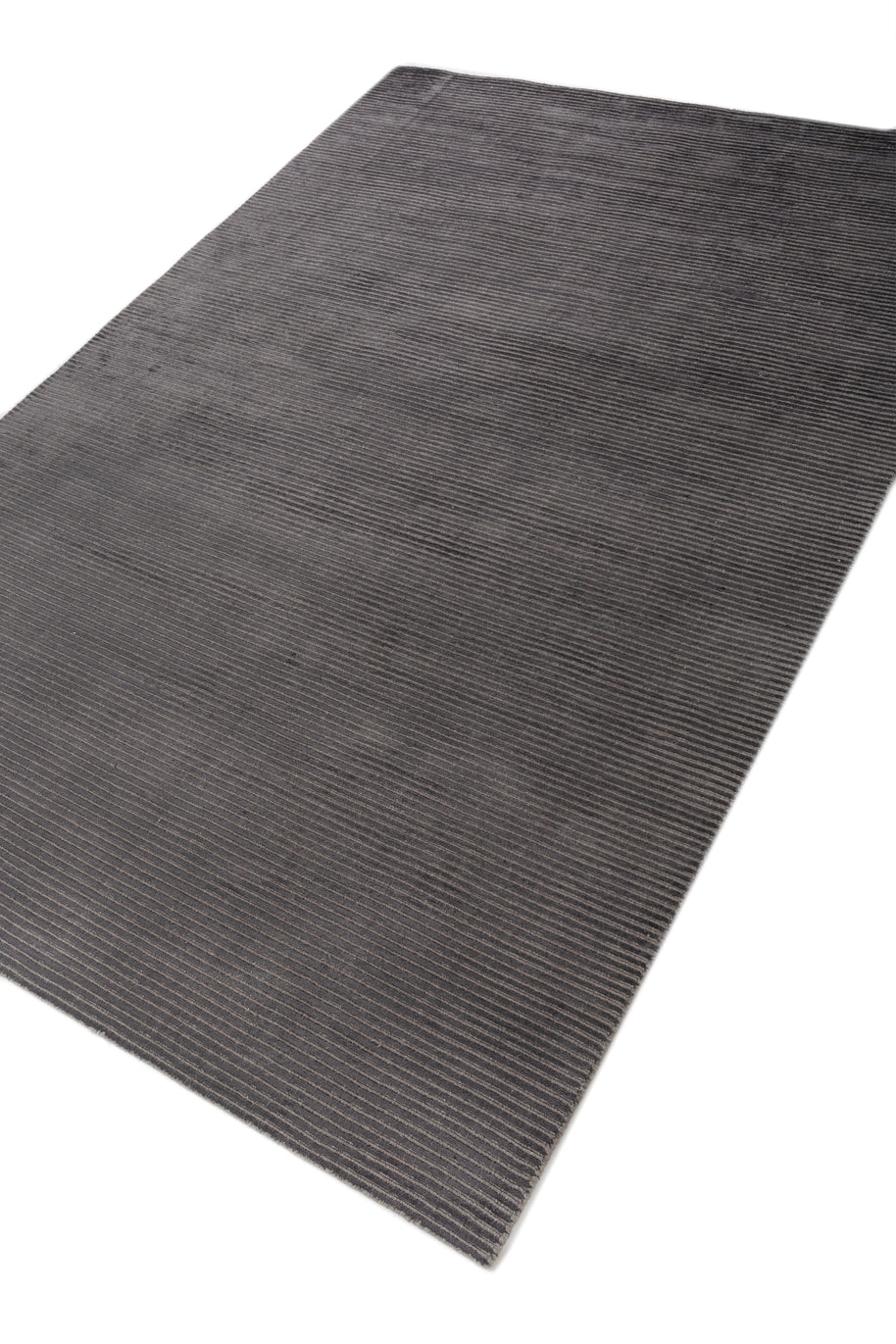 Carpet For Living room 3'6X5'6 Feet Blue Wool & Viscose Rectangle Solid Rug - I MEAN DESIGN