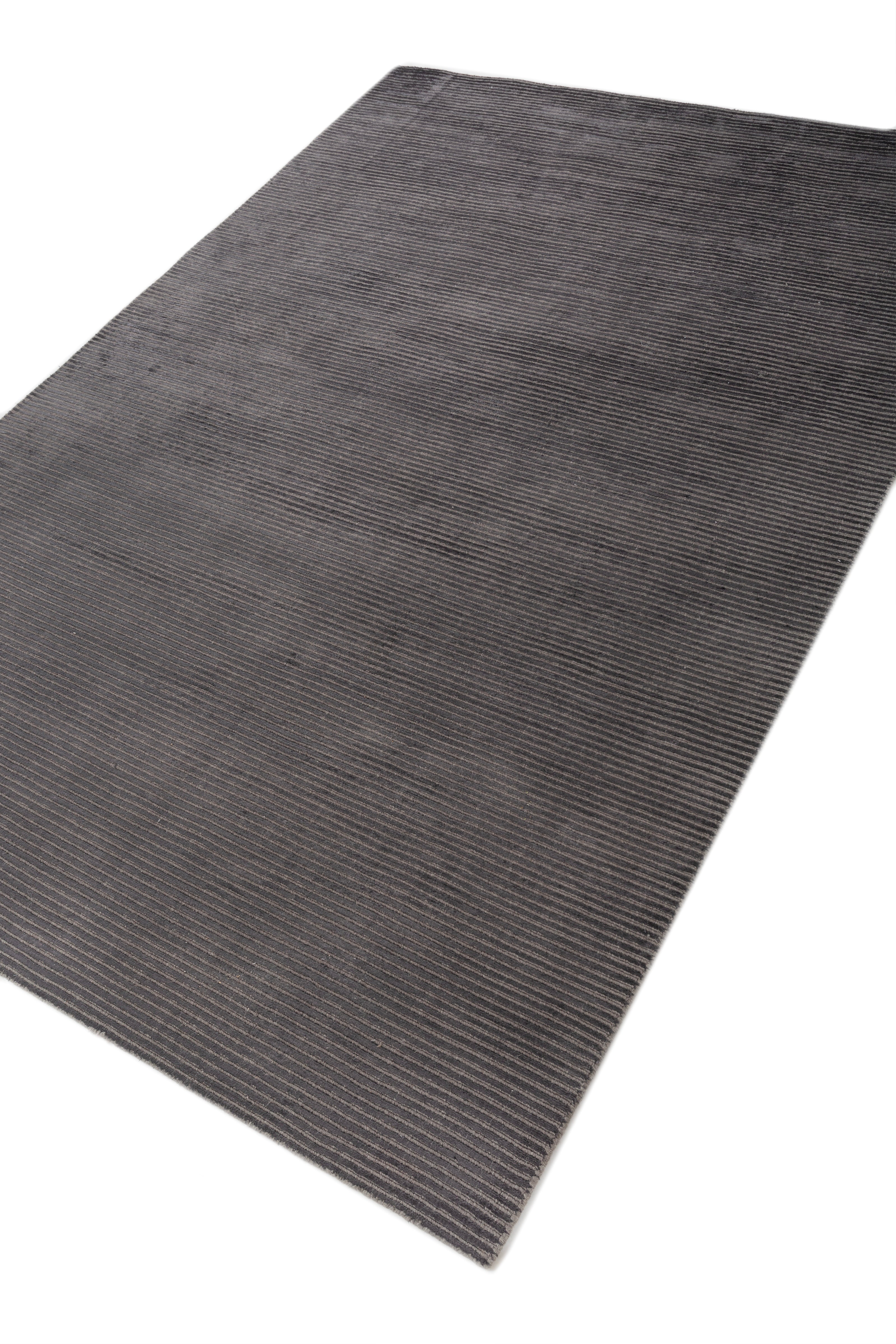 Carpet For Living room 9X12 Feet Blue Wool & Viscose Rectangle Solid Rug