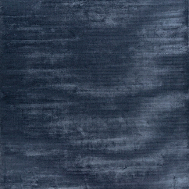 Carpet For Living room 8X10 Feet Blue Wool & Viscose Rectangle Solid Rug