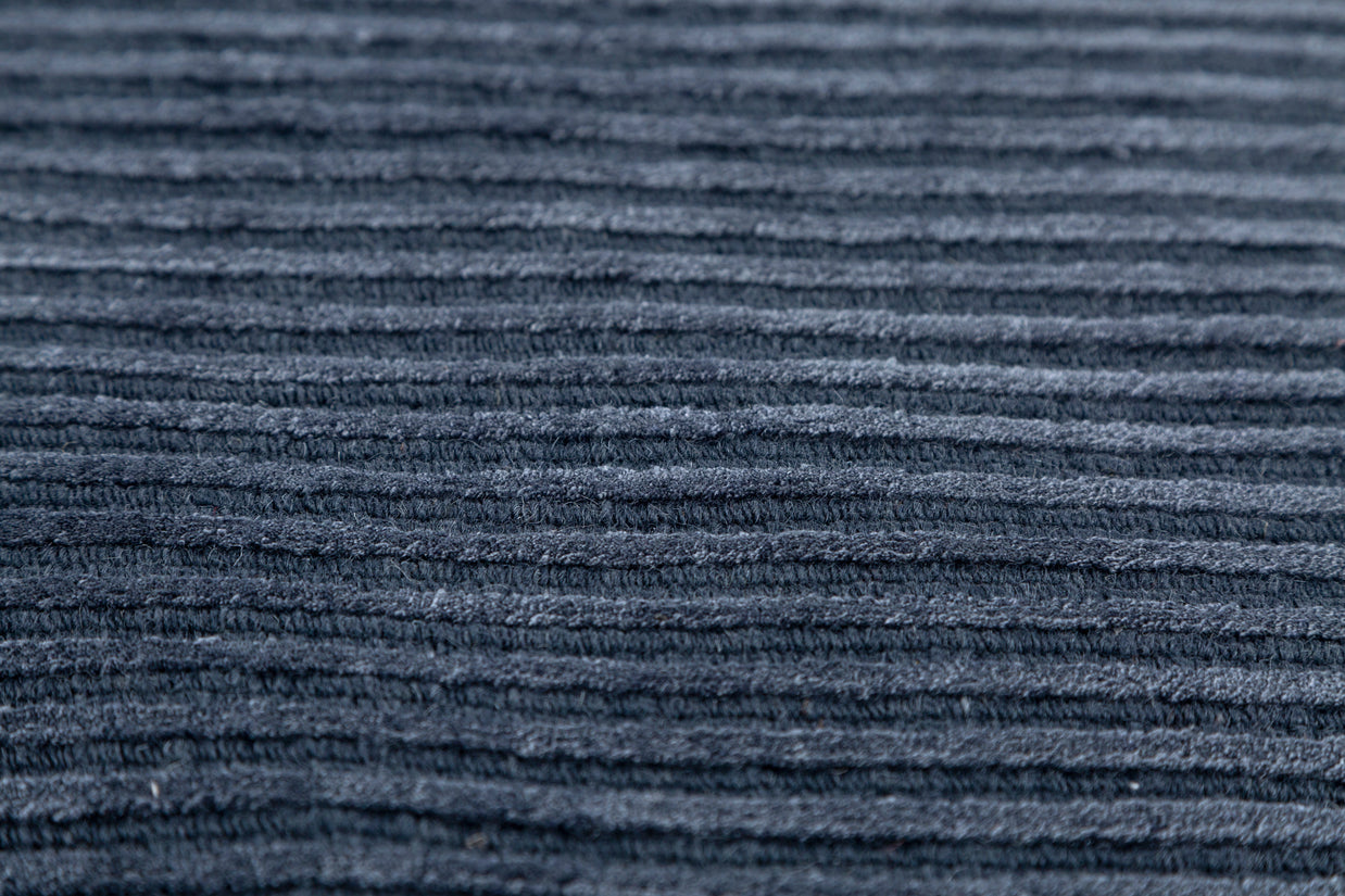 Carpet For Living room 8X10 Feet Blue Wool & Viscose Rectangle Solid Rug