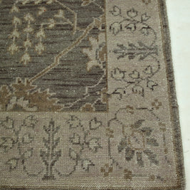 Carpet For Living room 8x10 Feet Grey and Black Wool Rectangle Oriental and Traditional Rug