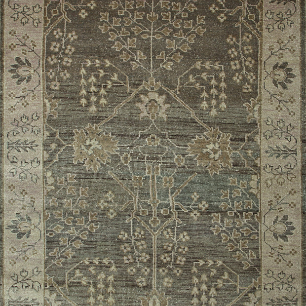 Carpet For Living room 2x3 Feet Grey and Black Wool Rectangle Oriental and Traditional Rug