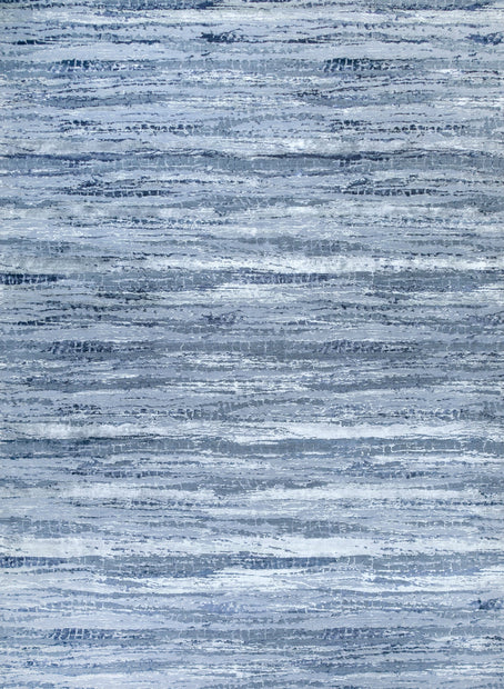 Carpet For Living room 2x3 Feet Grey and Black Wool and Bamboo Silk Rectangle Abstract Rug