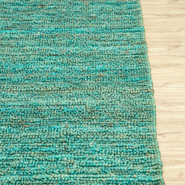 Carpet For Living room 5X8 Feet Blue Jute Rectangle Moroccan And Tribal Rug