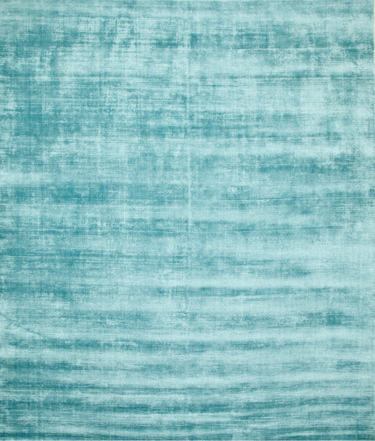 Carpet For Living room 2x3 Feet Blue Viscose Rectangle Solid Rug