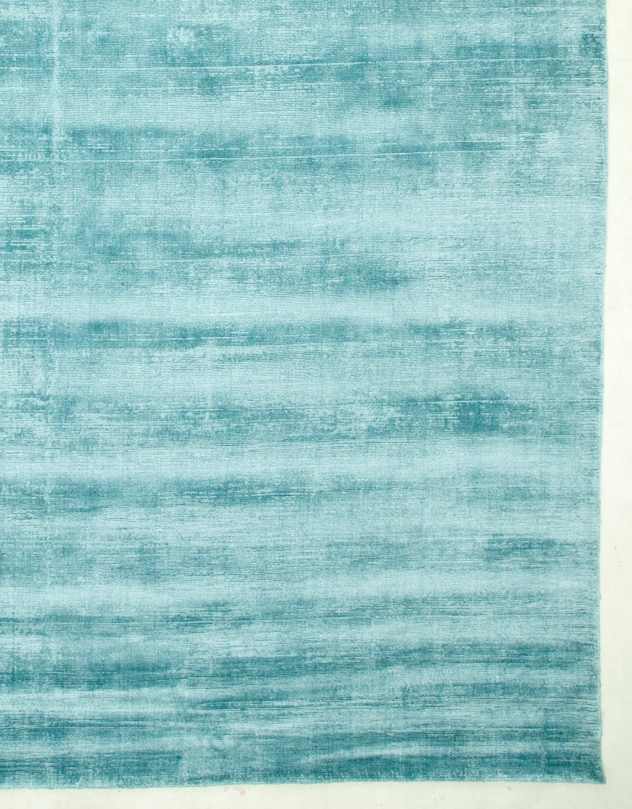 Carpet For Living room 2x3 Feet Blue Viscose Rectangle Solid Rug