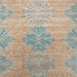 Carpet For Living room 2x3 Feet Green Wool and Bamboo Silk Rectangle Abstract Rug