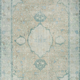 Carpet For Living room 2x3 Feet Blue Wool Rectangle Vintage and Distressed Rug