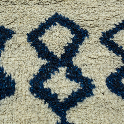 Carpet For Living room 5x8 Feet Beige and Brown Wool Rectangle Moroccan and Tribal Rug