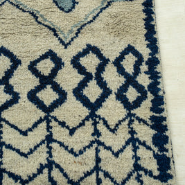 Carpet For Living room 5x8 Feet Beige and Brown Wool Rectangle Moroccan and Tribal Rug