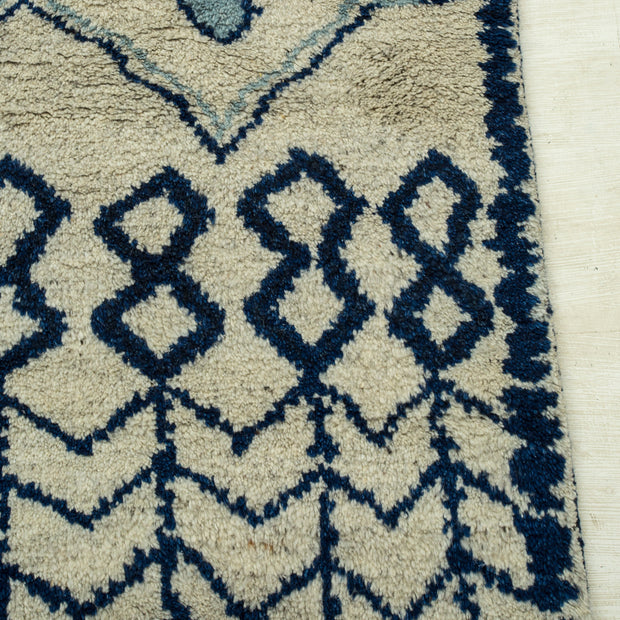 Carpet For Living room 5x8 Feet Beige and Brown Wool Rectangle Moroccan and Tribal Rug