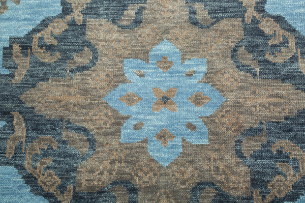 Carpet For Living room 2x3 Feet Blue Wool Rectangle Oriental and Traditional Rug