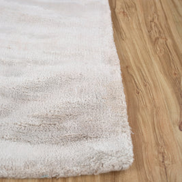 Carpet For Living room 4'6x6'6 Feet Beige and Brown Viscose Rectangle Solid Rug