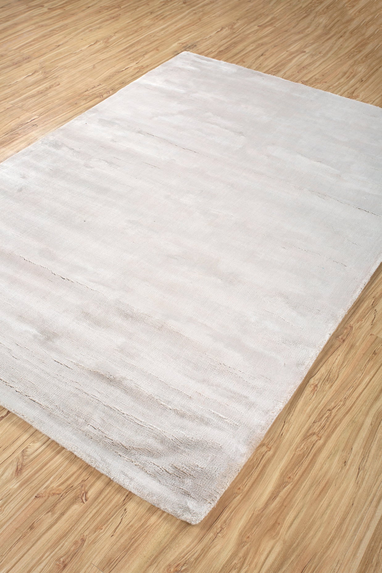 Carpet For Living room 4'6x6'6 Feet Beige and Brown Viscose Rectangle Solid Rug