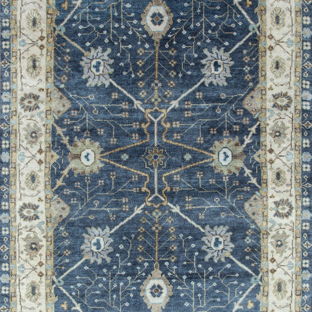 Carpet For Living room 2x3 Feet Blue Wool Rectangle Oriental and Traditional Rug
