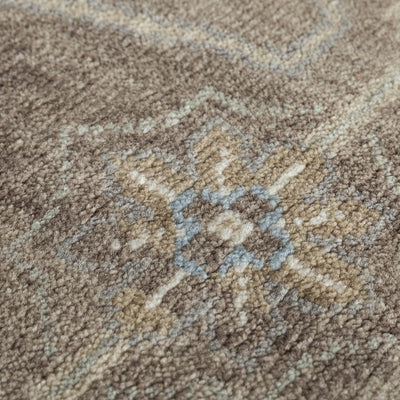 Carpet For Living room 2x3 Feet Grey and Black Wool Rectangle Oriental and Traditional Rug