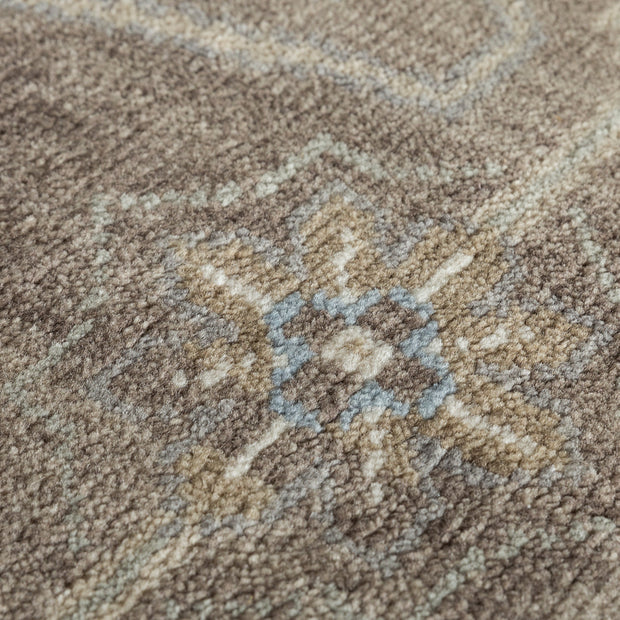 Carpet For Living room 2x3 Feet Grey and Black Wool Rectangle Oriental and Traditional Rug