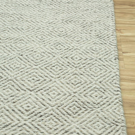 Carpet For Living room 2x3 Feet Ivory Wool Rectangle Solid Rug