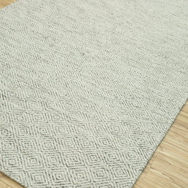 Carpet For Living room 2x3 Feet Ivory Wool Rectangle Solid Rug