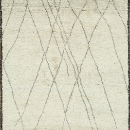 Carpet For Living room 5x8 Feet Beige and Brown Wool Rectangle Moroccan and Tribal Rug