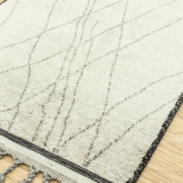 Carpet For Living room 5x8 Feet Beige and Brown Wool Rectangle Moroccan and Tribal Rug