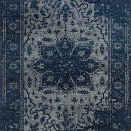 Carpet For Living room 2X3 Feet Blue Wool Rectangle Vintage And Distressed Rug