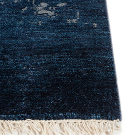 Carpet For Living room 2X3 Feet Blue Wool Rectangle Vintage And Distressed Rug