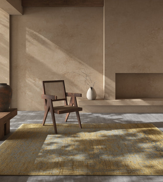 Carpet For Living room 2x3 Feet Grey and Black Wool Rectangle Vintage and Distressed Rug