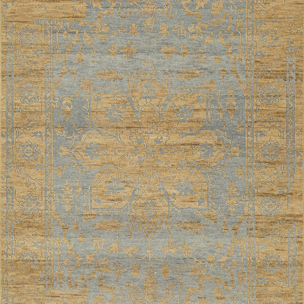 Carpet For Living room 2x3 Feet Grey and Black Wool Rectangle Vintage and Distressed Rug