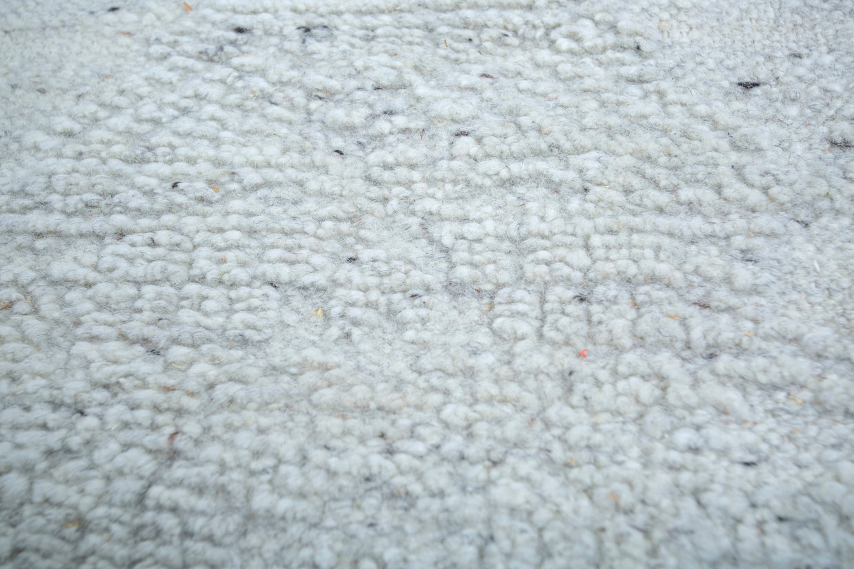 Carpet For Living room 2x3 Feet Beige and Brown Wool Rectangle Moroccan and Tribal Rug