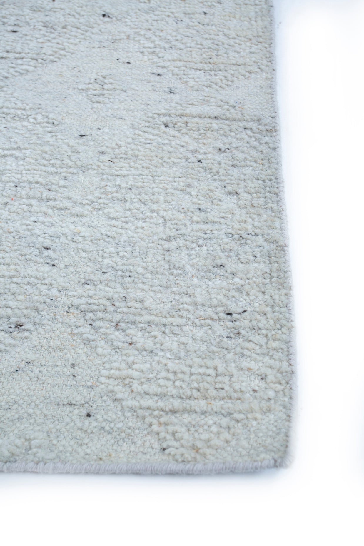 Carpet For Living room 2x3 Feet Beige and Brown Wool Rectangle Moroccan and Tribal Rug