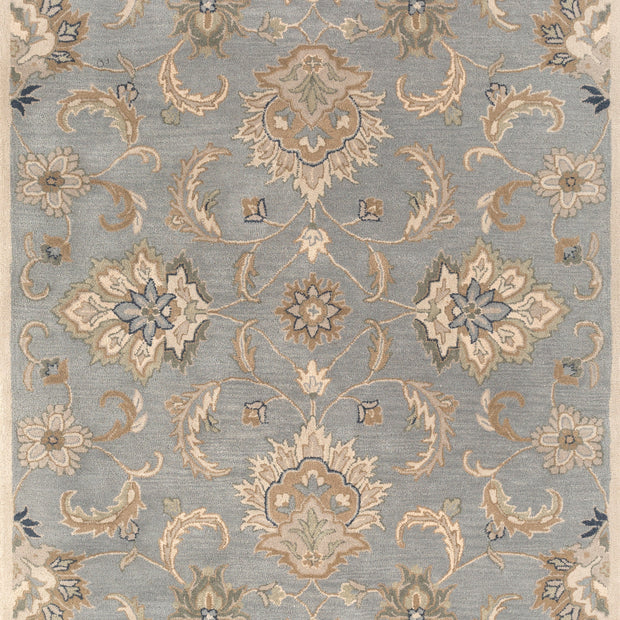 Carpet For Living room 4X6 Feet Blue Wool Rectangle Oriental And Traditional Rug