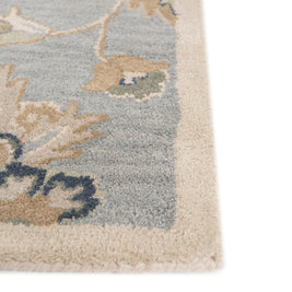 Carpet For Living room 4X6 Feet Blue Wool Rectangle Oriental And Traditional Rug