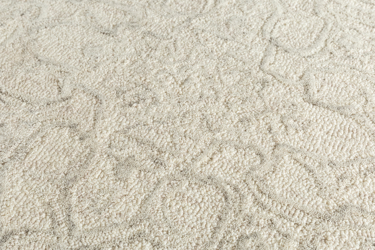 Carpet For Living room 9X12 Feet Ivory Wool Rectangle Vintage And Distressed Rug