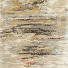 Carpet For Living room 2X3 Feet Ivory Wool & Viscose Rectangle Abstract Rug