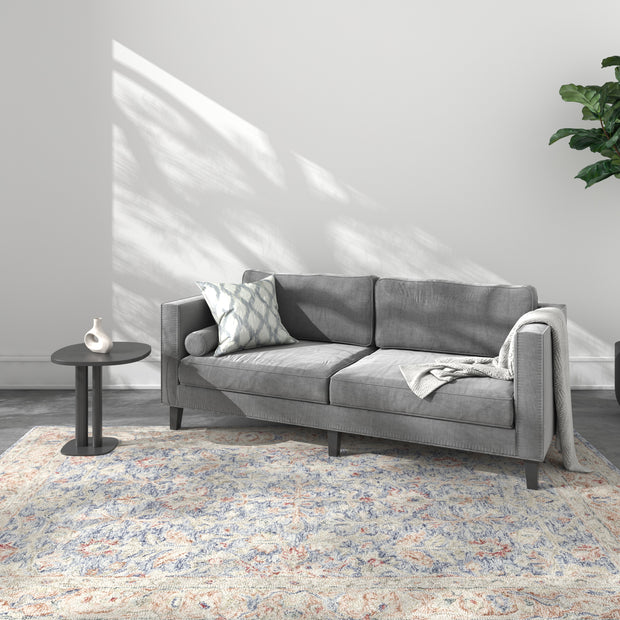 Carpet For Living room 8x10 Feet Blue Wool Rectangle Oriental and Traditional Rug