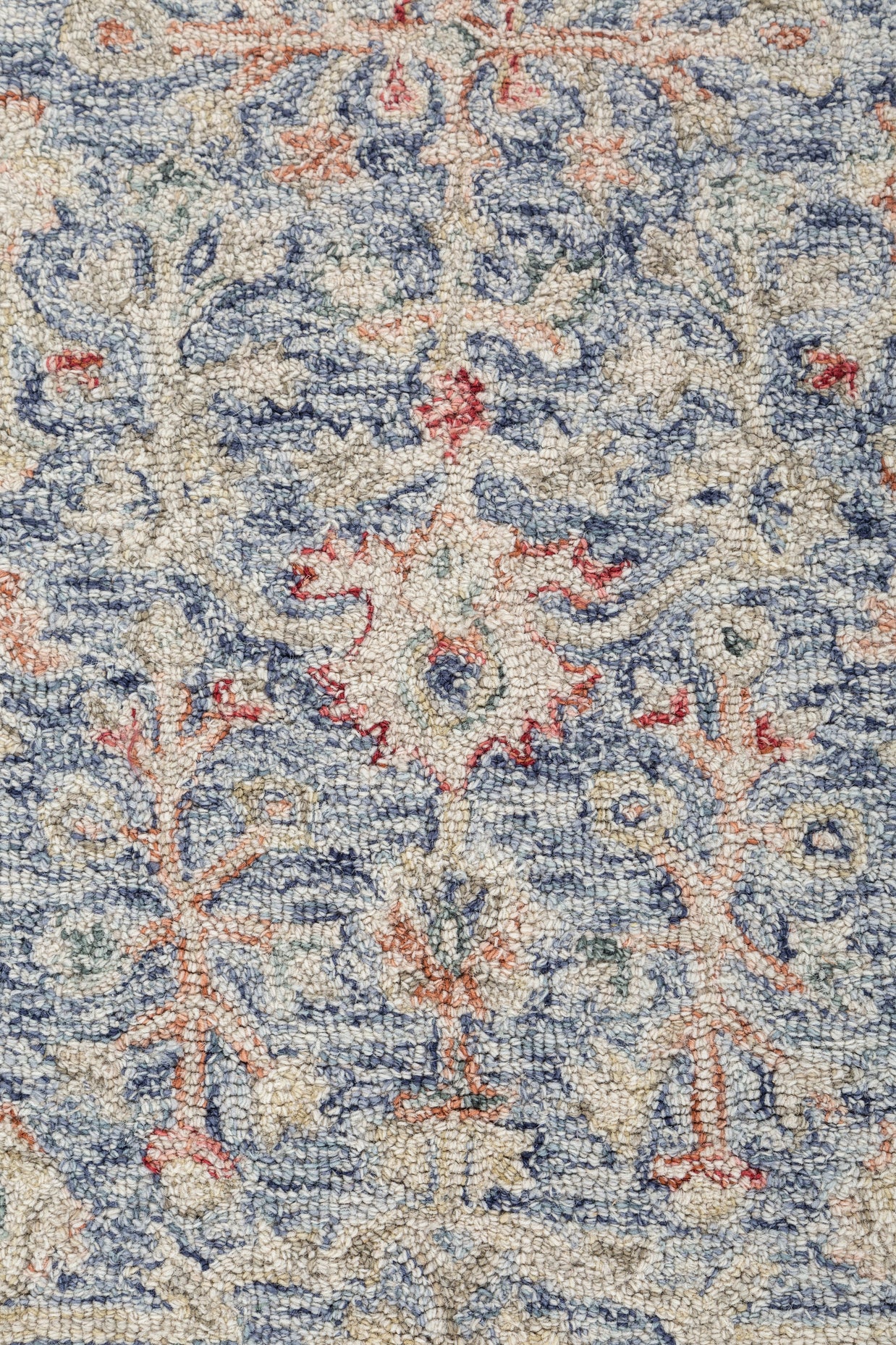 Carpet For Living room 8x10 Feet Blue Wool Rectangle Oriental and Traditional Rug