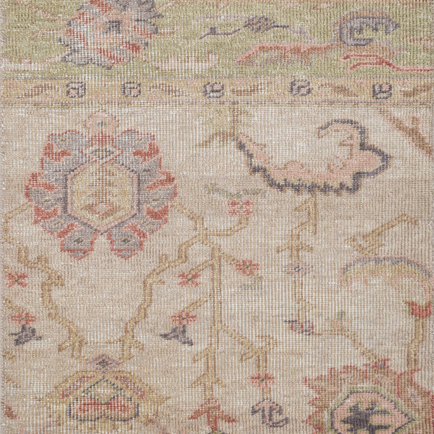 Carpet For Living room 2X3 Feet Beige And Brown Wool Rectangle Vintage And Distressed Rug