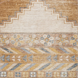 Carpet For Living room 2X3 Feet Beige And Brown Wool Rectangle Abstract Rug