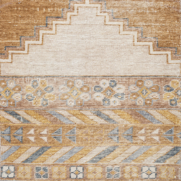 Carpet For Living room 2X3 Feet Beige And Brown Wool Rectangle Abstract Rug