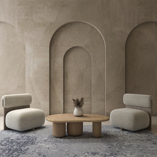 Carpet For Living room 2x3 Feet Grey and Black Wool and Silk Rectangle Abstract Rug