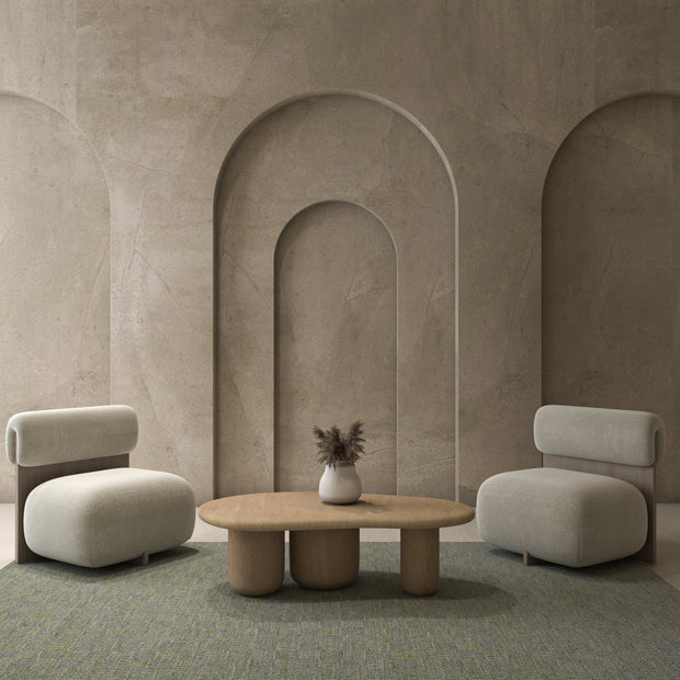 Carpet For Living room 5x7 Feet Grey and Black Wool Rectangle Geometric and Stripes Rug