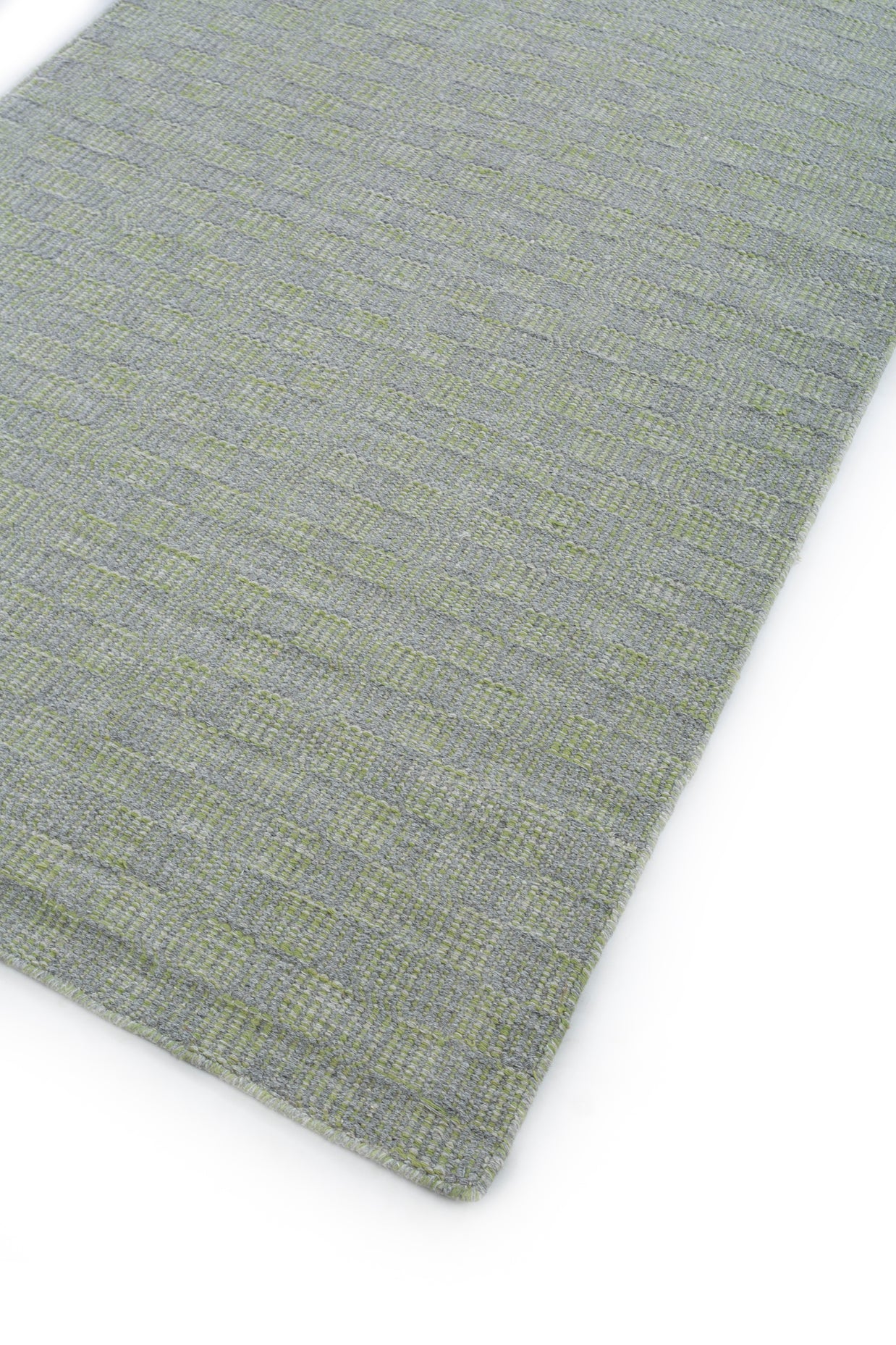 Carpet For Living room 5x7 Feet Grey and Black Wool Rectangle Geometric and Stripes Rug