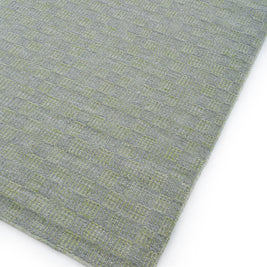 Carpet For Living room 5x7 Feet Grey and Black Wool Rectangle Geometric and Stripes Rug